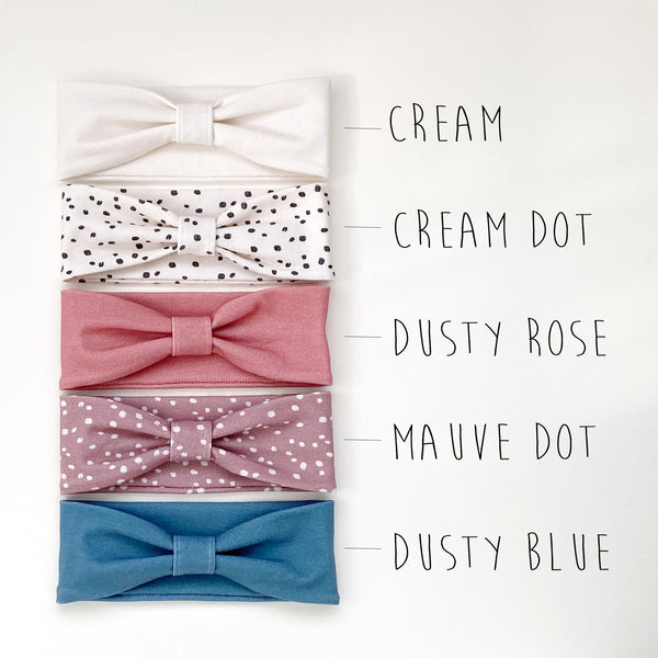 Elegant Dusty Rose Ribbon Bow Tie