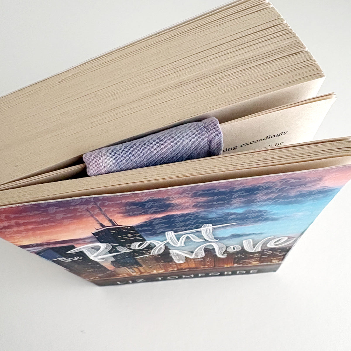 MAGNETIC BOOKMARK - BLUE PINK TIE DYE