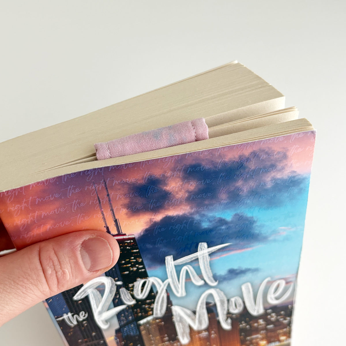 MAGNETIC BOOKMARK - PINK BLUE TIE DYE