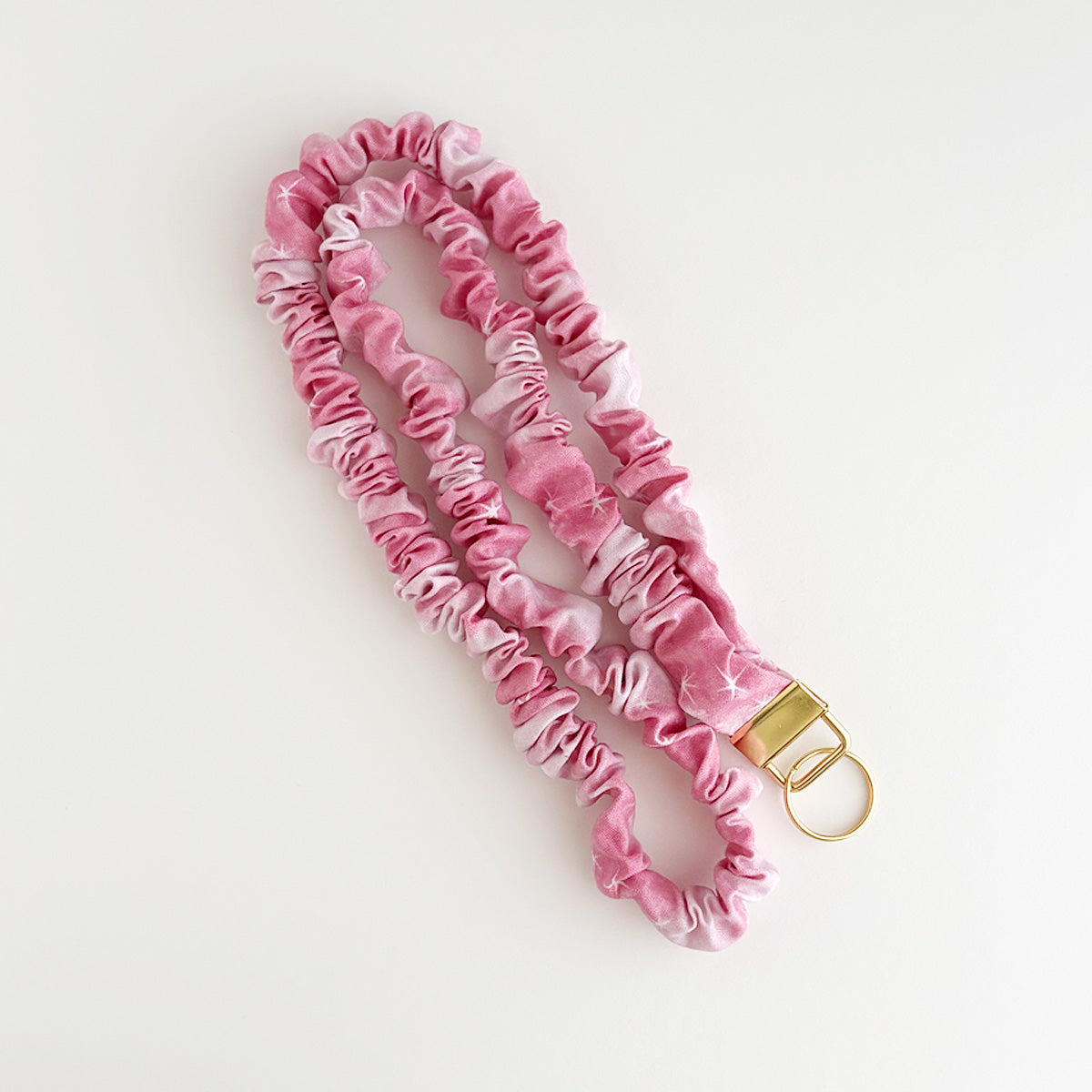 SCRUNCHIE LANYARD - CELESTIAL HOT PINK TIE DYE