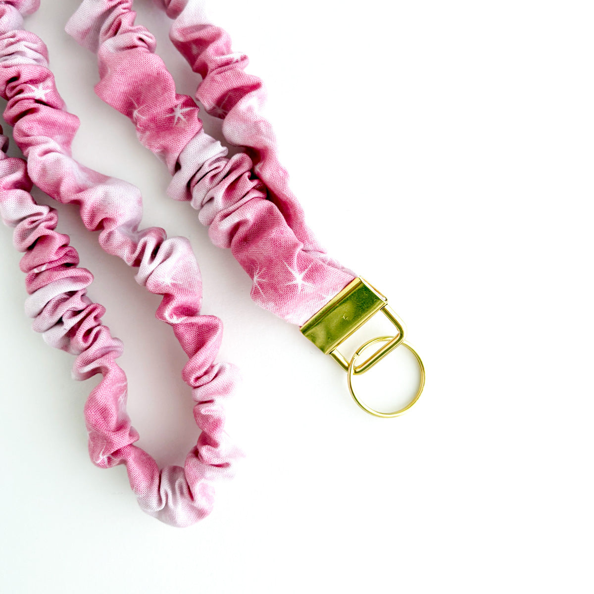 SCRUNCHIE LANYARD - CELESTIAL HOT PINK TIE DYE
