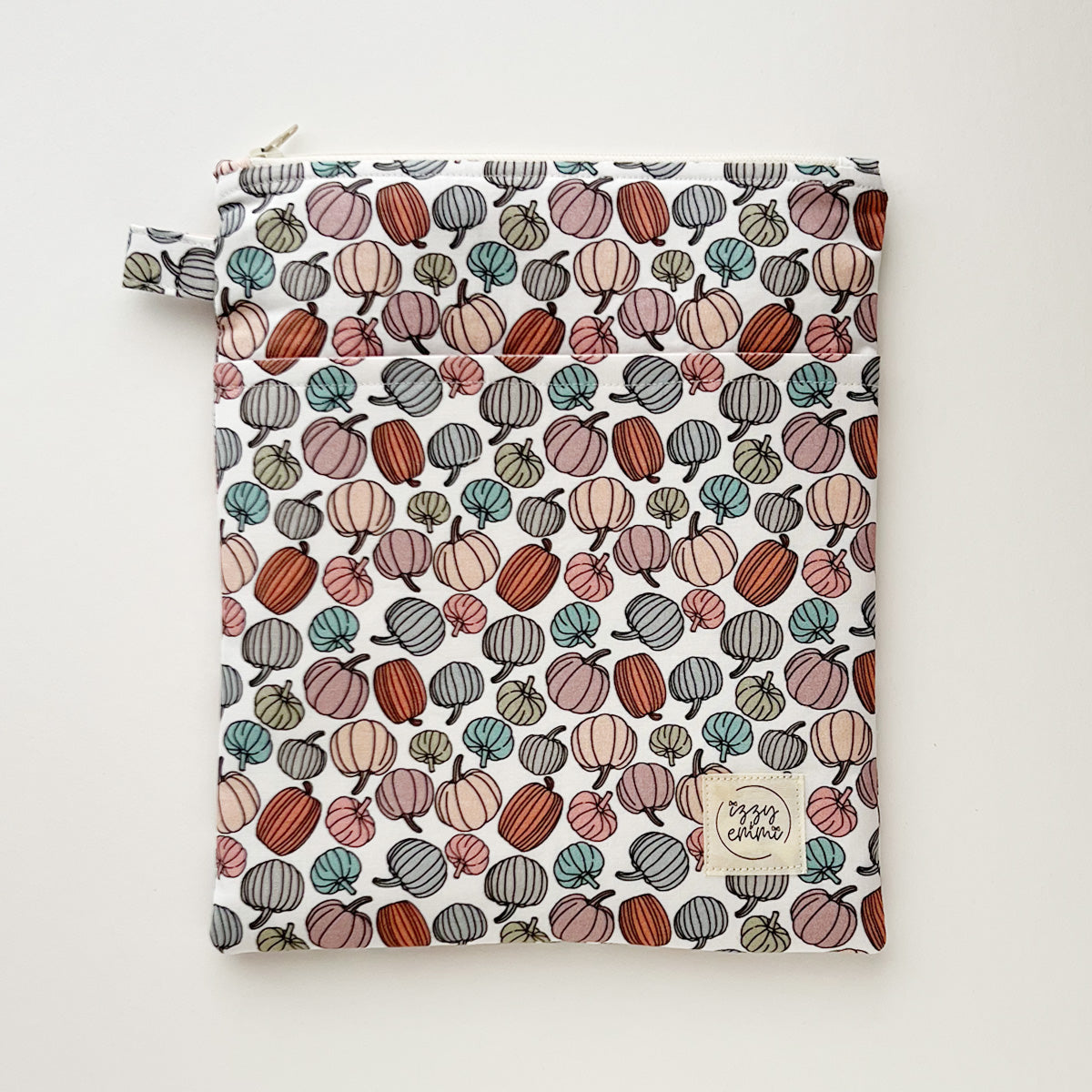 THE ELSIE - KINDLE/IPAD MINI/BOOK ZIPPER POUCH - OH MY GOURD!