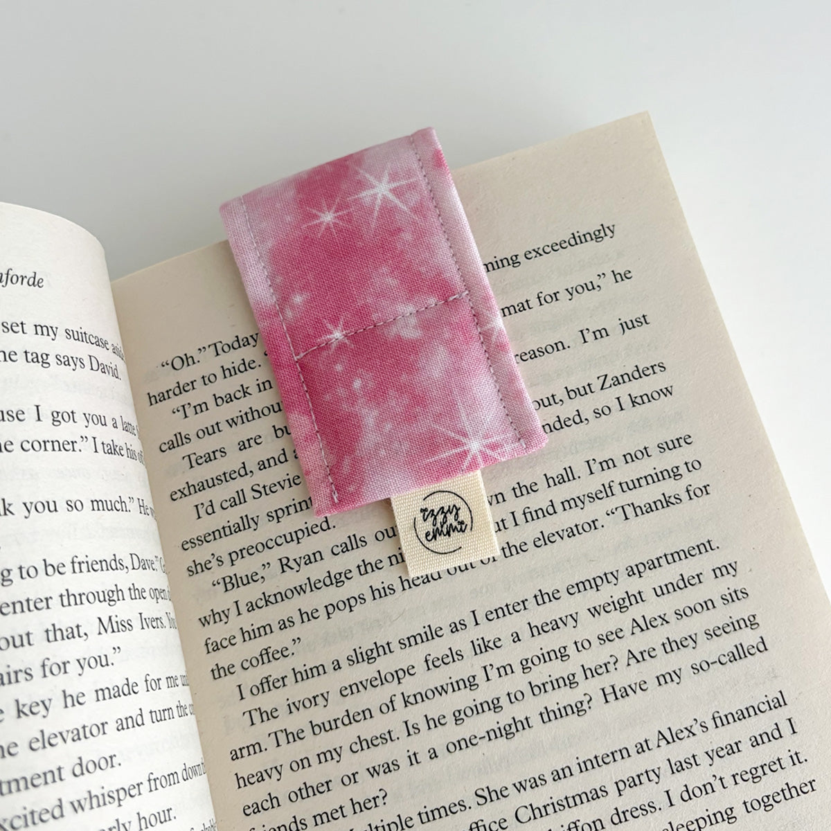 MAGNETIC BOOKMARK - CELESTIAL HOT PINK TIE DYE