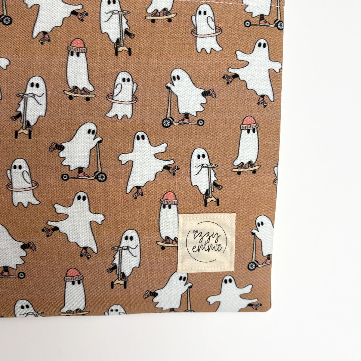 BOOK SLEEVE - KINDLE/IPAD MINI/BOOK ZIPPER POUCH - SKATER GHOSTS