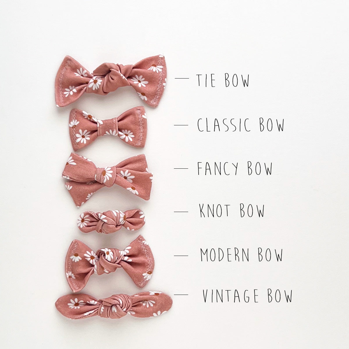 SPRING PATTERN PIGTAIL BOW SETS