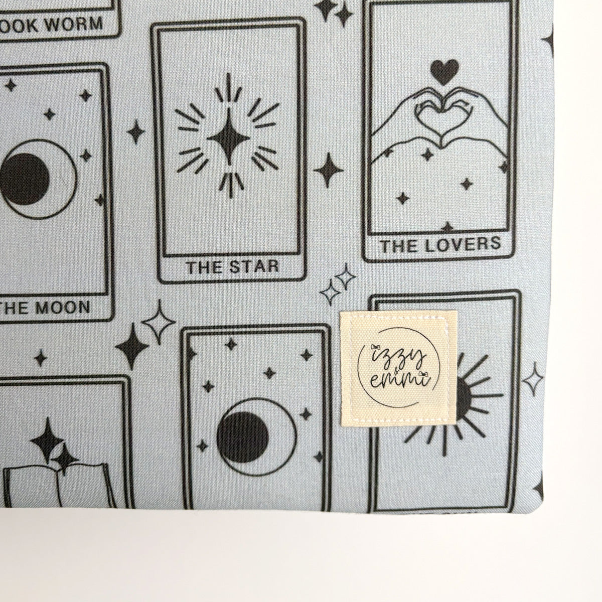 BOOK SLEEVE - KINDLE/IPAD MINI/BOOK ZIPPER POUCH - BLUE TAROT